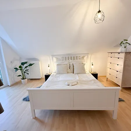 Zentrale, Designer Maisonette Mit Galerie, Gruppen- Und Kinderfreundlich, Smart Tv 아파트 에르푸르트