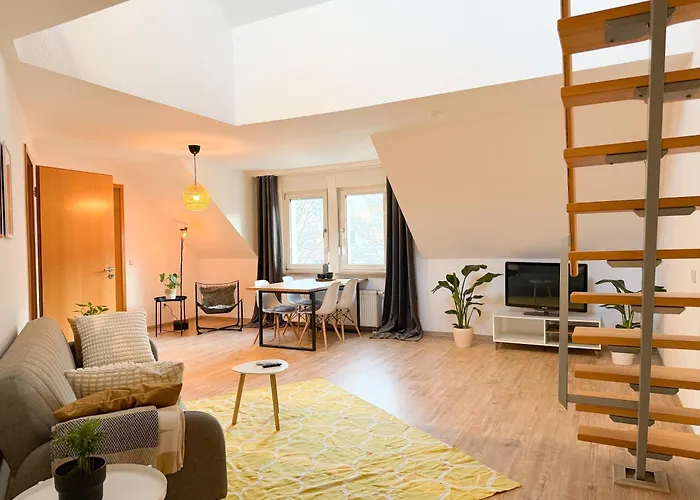 Lägenhet Zentrale, Designer Maisonette Mit Galerie, Gruppen- Und Kinderfreundlich, Smart Tv *