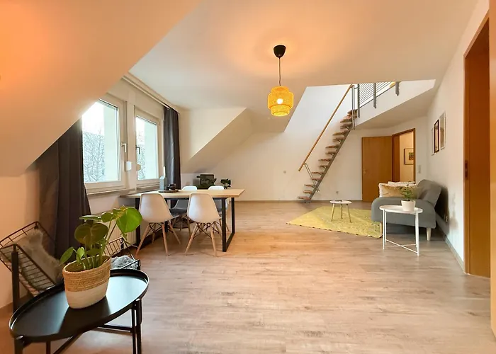 Zentrale, Designer Maisonette Mit Galerie, Gruppen- Und Kinderfreundlich, Smart Tv Lägenhet Erfurt